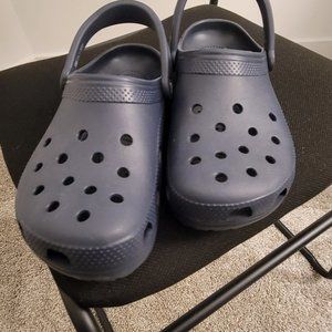 Navy Blue Crocs (Gently Used/Size 10W)
